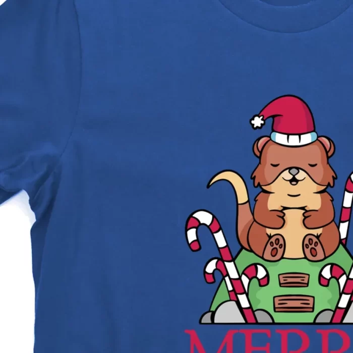 Merry Christmas Merry Christmas Sweet Otter Gift T Shirt 3