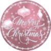 Merry Christmas Ornament Rose Gold Sign