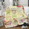 Merry Christmas Pattern Sherpa Fleece Blanket