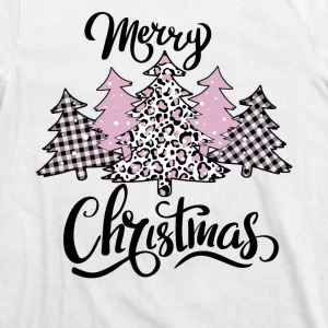 Merry Christmas Pretty And Pink T Shirt 3