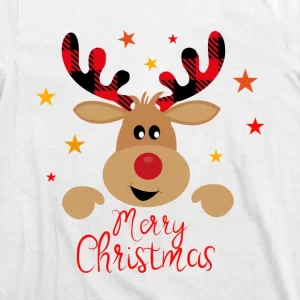 Merry Christmas Reindeer Cute Holiday T Shirt 3