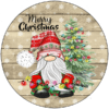Merry Christmas Santa Gnome Holiday Sign