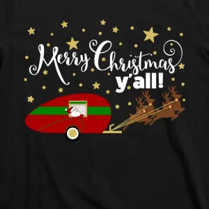 Merry Christmas Santa's Sleigh T-Shirt 3 Merry Christmas Santas Sleigh T Shirt 3