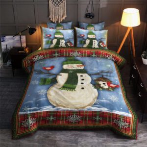 Merry Christmas Snowman TLT Bedding Sets