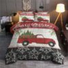 Merry Christmas Truck Bedding Set Iy
