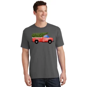 Merry Christmas Truck T Shirt 1