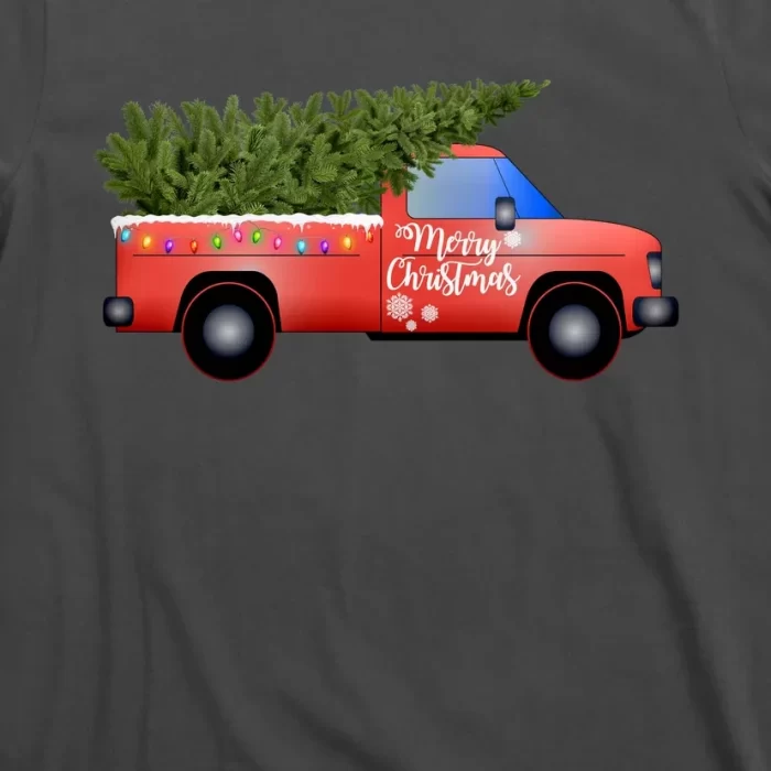 Merry Christmas Truck T Shirt 3
