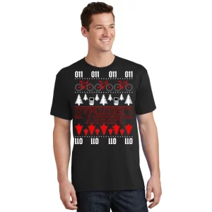 Merry Christmas Upside Down Ugly Sweater T Shirt 1