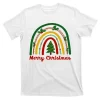 Merry Christmas Vintage Rainbow Festive T-Shirt