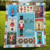 Merry Christmas With Nutcrackers Fleece Blanket