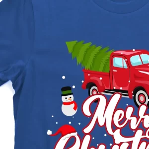 Merry Christmas With Truck Gift T Shirt 3