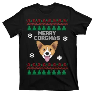 Merry Corgmas Ugly Christmas T-Shirt