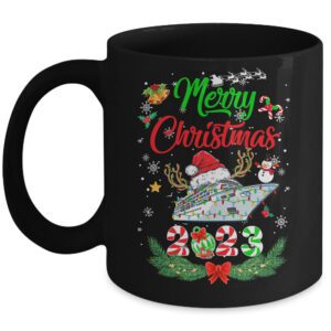 Merry Cruisemas 2023 Christmas Santa Reindeer Cruise Funny Mug