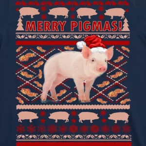 Merry Pigmas Christmas Pig Ugly Sweater T Shirt 3