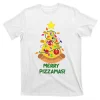 Merry Pizzamas Christmas Pizza Lover Gift T-Shirt