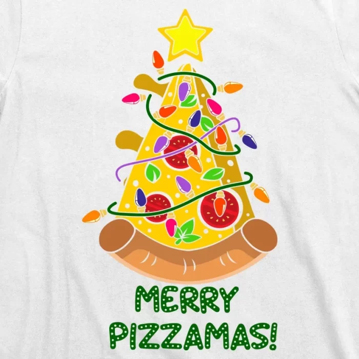 Merry Pizzamas Christmas Pizza Lover Gift T Shirt 3