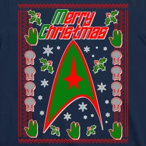Merry Starfleet Christmas Ugly Sweater T Shirt 3