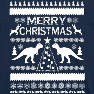 Merry Ugly Christmas T Rex Sweater T Shirt 3