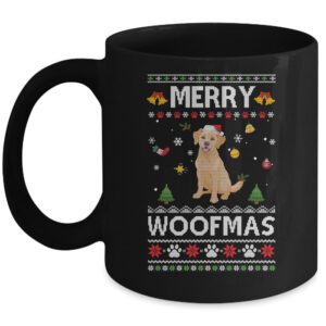 Merry Woofmas Labrador Santa Reindeer Ugly Christmas Sweater Mug