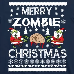 Merry Zombie Ugly Christmas Sweater T Shirt 3