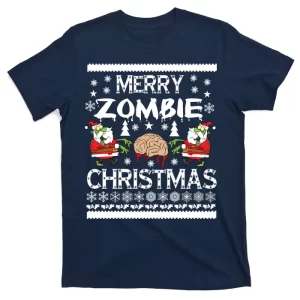 Merry Zombie Ugly Christmas Sweater T-Shirt