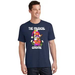 Musical Gnome Merry Christmas Tie Dye Pajamas T Shirt 1
