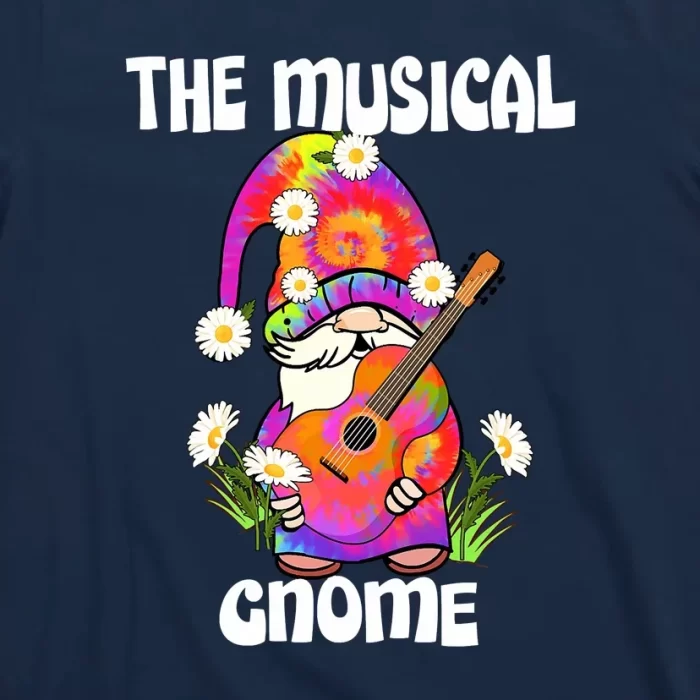 Musical Gnome Merry Christmas Tie Dye Pajamas T Shirt 3