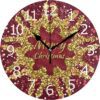 Non-Ticking Silent Round Wall Clock