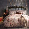 Nutcracker Christmas Duvet Cover Set White