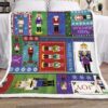 Nutcracker Merry Christmas GS-CL-LD Sherpa Fleece Blanket