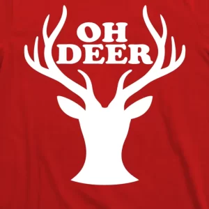 Oh Deer Funny Christmas T Shirt 3