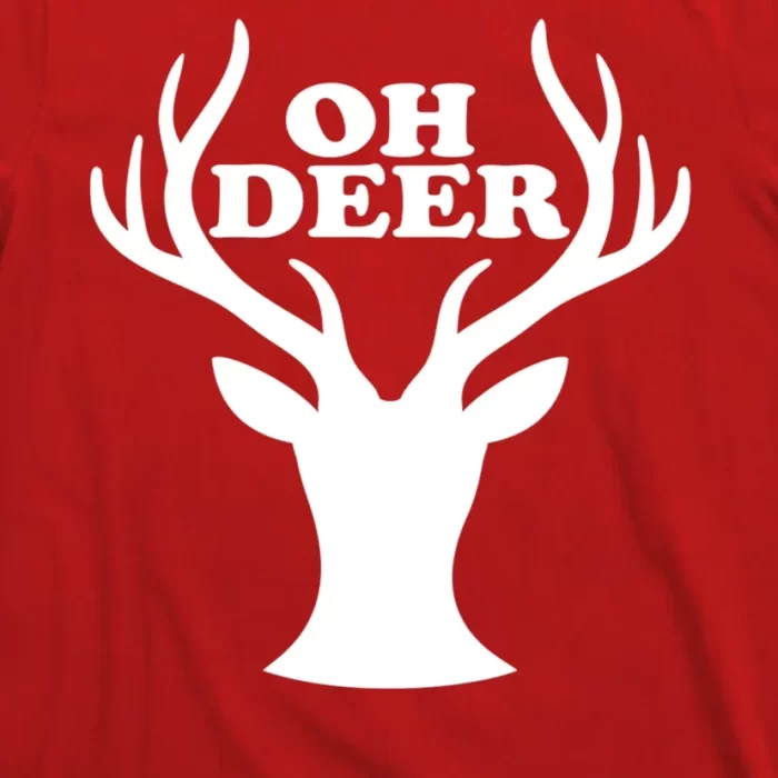 Oh Deer Funny Christmas T Shirt 3