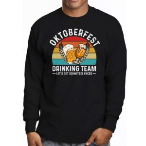 Oktoberfest Team Lets Get Schnitzel Faced German Men Women Longsleeve Tee 3 1