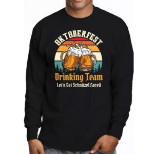 Oktoberfest Team Lets Get Schnitzel Faced German Men Women Longsleeve Tee 3