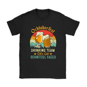 Oktoberfest Shirts Oktoberfest Team Lets Get Schnitzel Faced T-Shirt