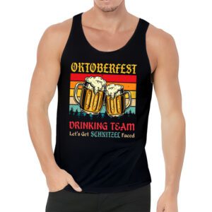 Oktoberfest Team Lets Get Schnitzel Faced German Men Women Tank Top 3 3