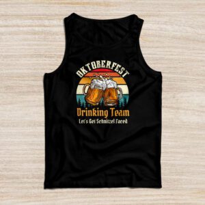 Oktoberfest Team Lets Get Schnitzel Faced German Men Women Tank Top