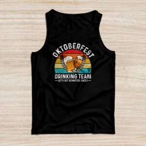 Oktoberfest Team Lets Get Schnitzel Faced German Men Women Tank Top