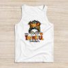 One Thankful Teacher Funny Messy Bun Fall Thanksgiving Women Tank Top