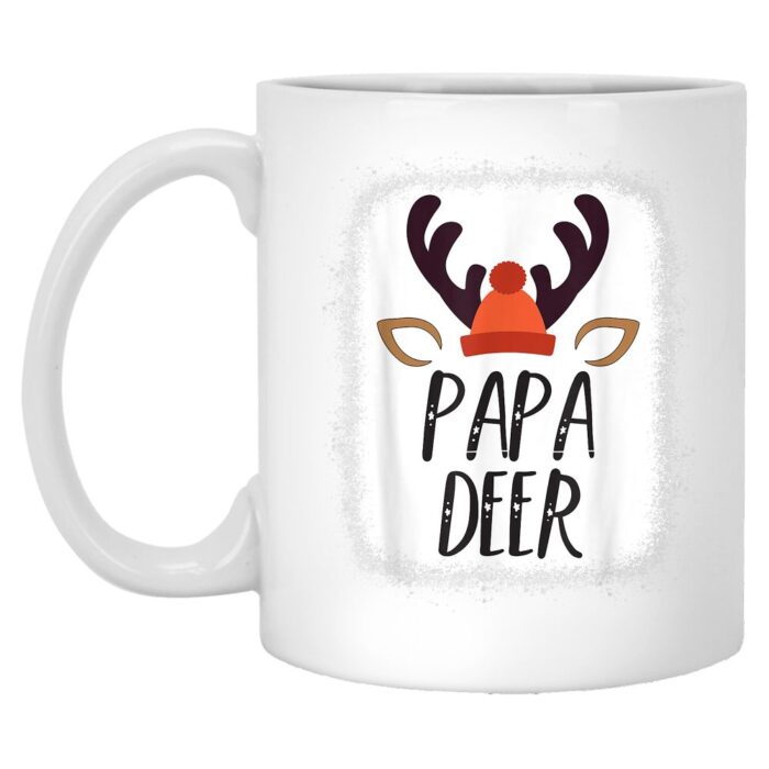 Papa Reindeer Pajama Merry Christmas Mug