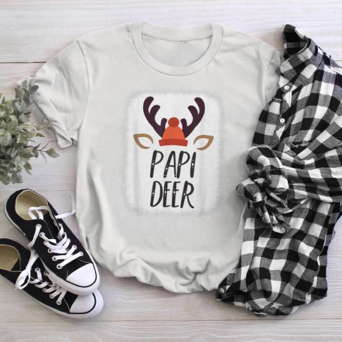 Papi Reindeer Matching Pajama Merry Christmas T-Shirt
