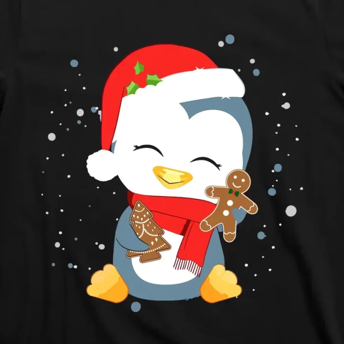 Penguin Christmas Tree Lights Merry Christmas Xmas T Shirt 3