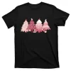 Pink Christmas Tree Holiday T-Shirt