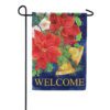 Poinsettia Bells Dura Soft Garden Flag