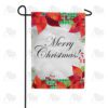 Poinsettia & Green Gingham Garden Flag