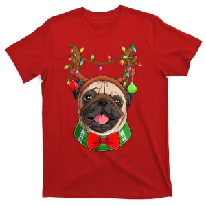 Pug Christmas Festive Cute T-Shirt