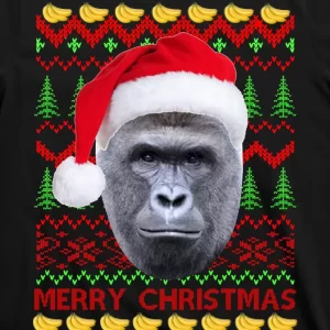 RIP Harambe Merry Ugly Christmas Sweater T-Shirt 3 RIP Harambe Merry Ugly Christmas Sweater T Shirt 3
