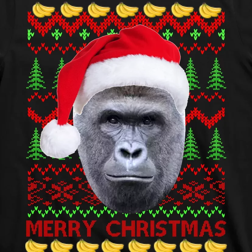 RIP-Harambe-Merry-Ugly-Christmas-Sweater-T-Shirt-3 RIP Harambe Merry Ugly Christmas Sweater T Shirt 3