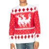 Reindeer MEnage A Trois Ugly Christmas Sweater