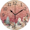Round Wall Clock With Silent Movement